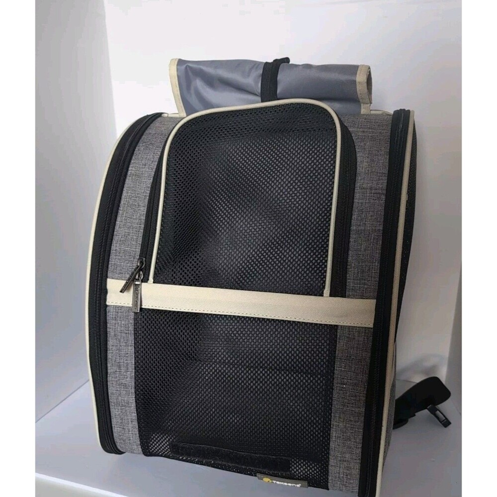 Pet Carrier Backpack with Window Blind Small (Cats- Dogs) Ventilated Travel